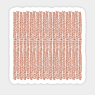 Knit Wave Rust Sticker